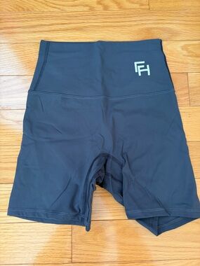 High-Waist Black Bike Shorts for Women